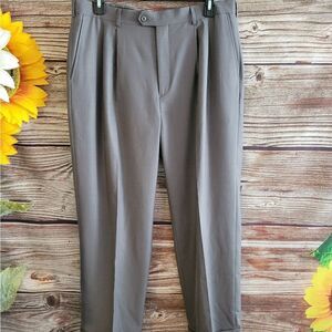 Perry Ellis America men's dress pants 38" gray - cuffed Pre-owned